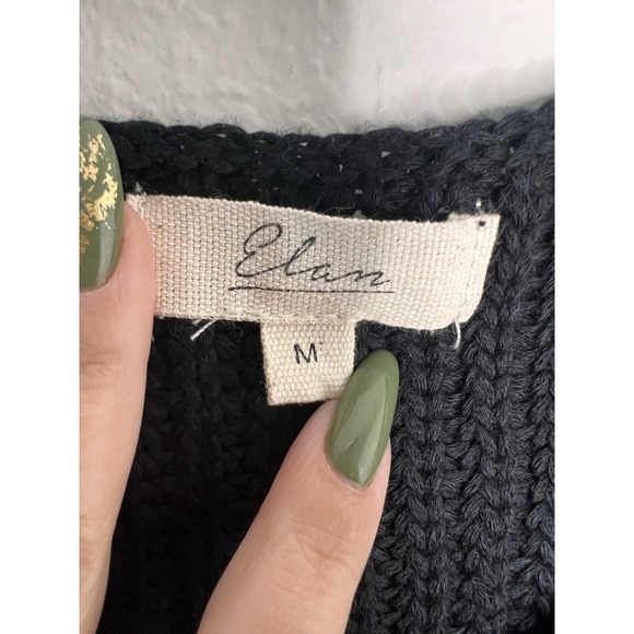 Elan The Raz Crewneck Goth Grunge Chunky Knit ‎  sleeveless Sweater M #7 - Picture 4 of 7